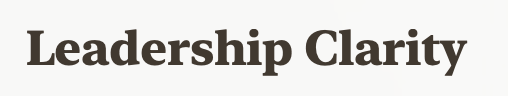 Leadership Clarity
